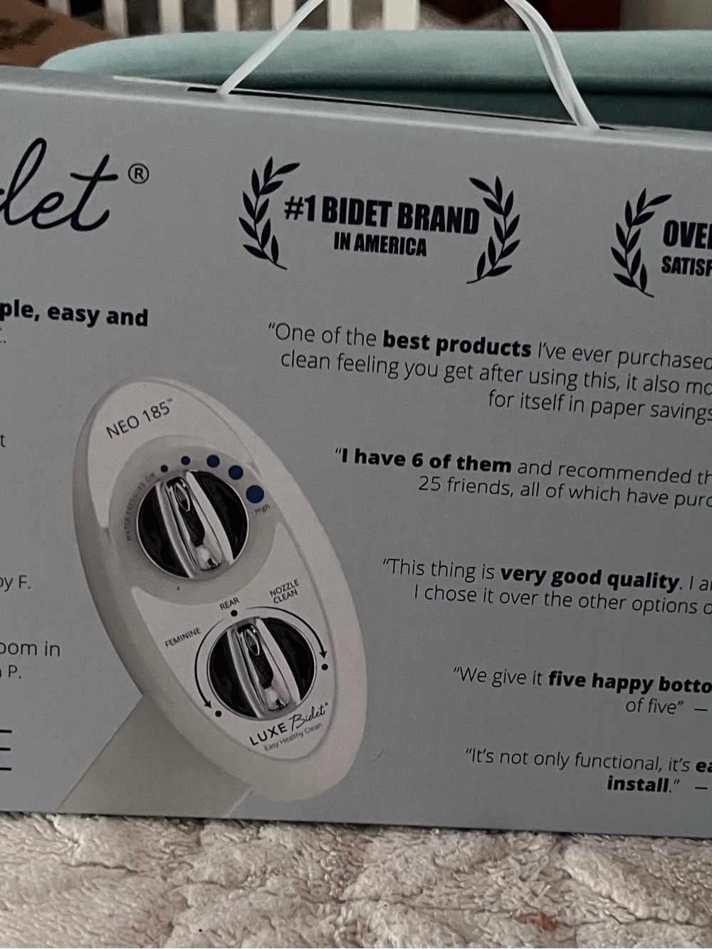 Neo 185 White Bidet